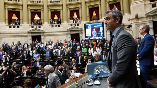 Martín Menem en la Cámara de Diputados.