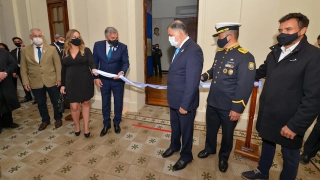 En el marco de los actos recordatorios de la Revolución de Mayo, se inauguró el Centro de Interpretación de la Bandera Nacional de la Libertad Civil en la Casa de Gobierno.