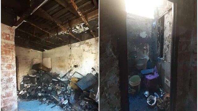 Se les prendió fuego el departamento y se quedaron sin nada