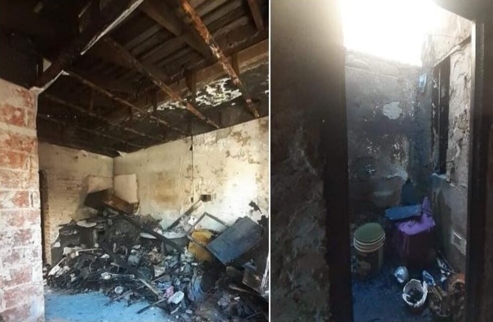 Punta Alta: perdieron todo en un incendio y duermen en cajas de cartón