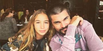 Juanes y su hija Luna.