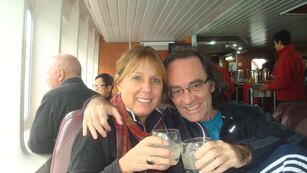 La diputada nacional Alejandra Torres y su esposo Osvaldo Giordano.