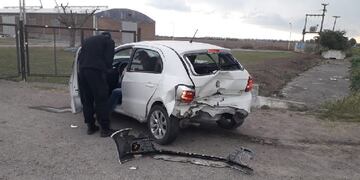 Cuatro vehículos chocaron en cadena
