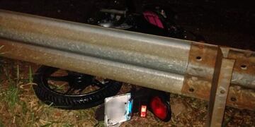 Siniestro vial en Loreto dejó a una motociclista con lesiones graves.