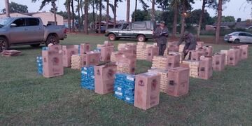Secuestran contrabando de cigarrillos en Tarumá.