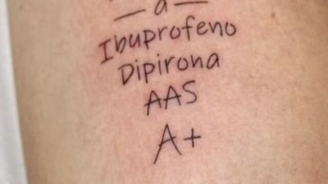 ‘Tatuajes de alerta médica’, va en crecimiento entre la población.