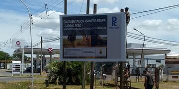 Pérez: comenzaron las obras de pavimentación en el barrio Esso