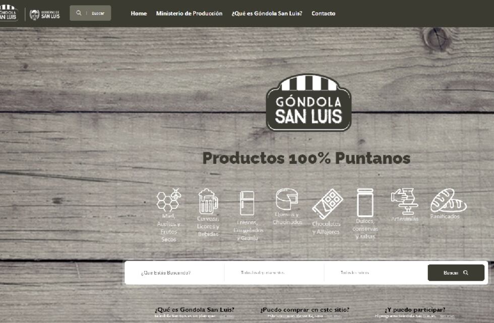 Góndola San Luis: está activada la web para productores y compradores