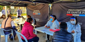 El Ministerio de Salud implementó el plan Detectar en Cañada de Gómez y otras localidades para frenar la segunda ola. (@minsaludsantafe)