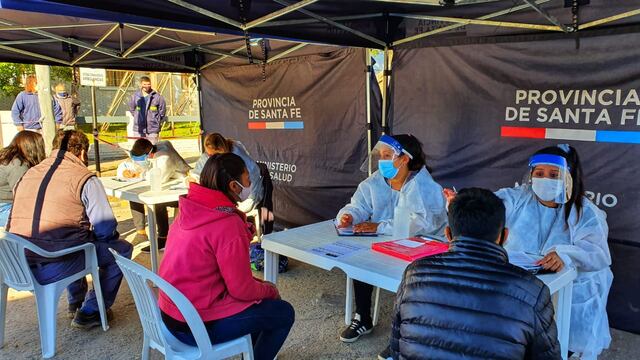 El Ministerio de Salud implementó el plan Detectar en Cañada de Gómez y otras localidades para frenar la segunda ola. (@minsaludsantafe)