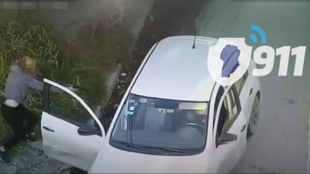 El asalto en barrio Las Tablitas quedó filmado por las cámaras de la Policía de Córdoba.