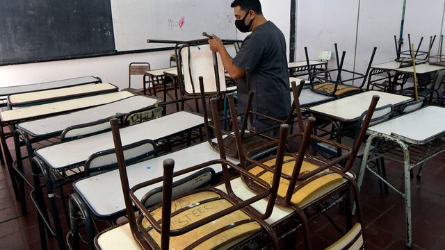 Paro docente, imagen ilustrativa. 
Foto: Orlando Pelichotti / Los Andes