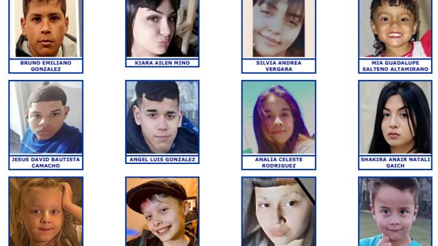 En el sitio web de Missing Children Argentina.