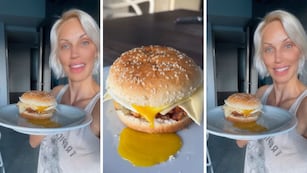 La hamburguesa de berenjena de Ingrid Grudke.