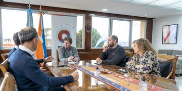 El Gobernador Melella recibió a autoridades de la Unión Industrial Fueguina