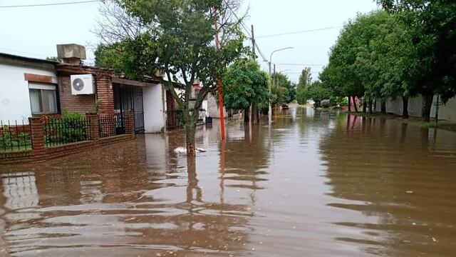 Imagen de la última lluvia en Punta Alta