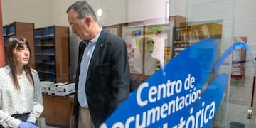 Gabriel Fidel destacó y felicitó al equipo que trabajó y recuperó el material institucional de la última Dictadura Militar.