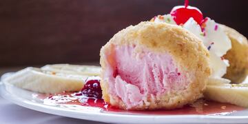 Receta de helado frito