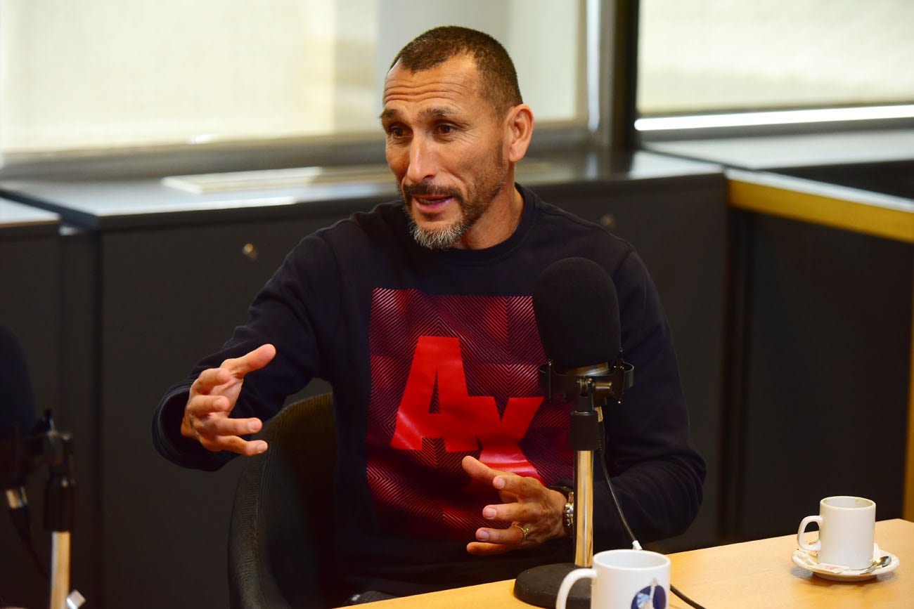 Pablo Cholo Guiñazú en el podcast Mundo Talleres de La Voz.  (Nicolás Bravo  / La Voz)