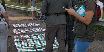 La mercadería ilegal estaba distribuida en 212 paquetes envueltos en film, los cuales contenían 1.804 módulos de celulares, 423 pines de carga, 125 paneles LCD y 200 paneles táctiles.