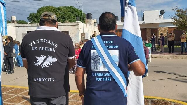 Se realizó el acto por los caídos y héroes de Malvinas Argentinas en Arroyito