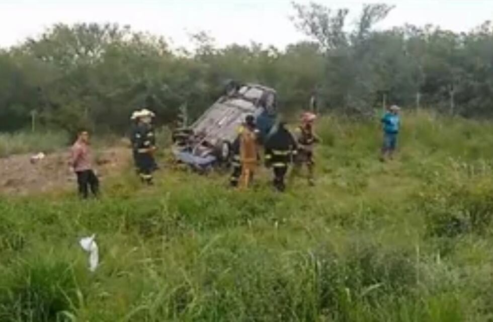 Accidente en la ruta 25 de mayo: se accidentó una familia de La Punta
