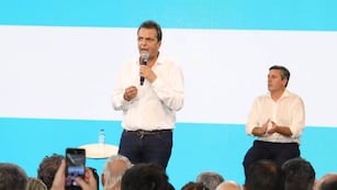El candidato presidencial de Unión por la Patria pasó por Sauce Viejo.