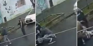 El impactante video del hombre que muere de un infarto tras discutir con un cuidacoches en Lanús