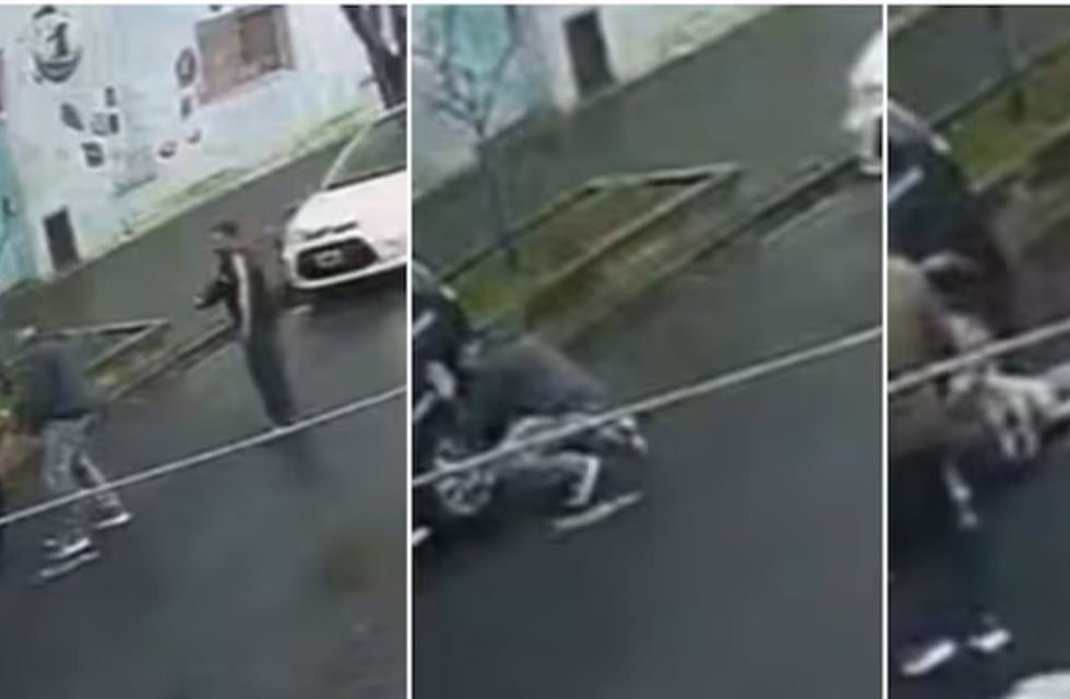El impactante video del hombre que muere de un infarto tras discutir con un cuidacoches en Lanús