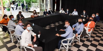 Mesa Nacional de Juntos por el Cambio. (Twitter: @PatoBullrich)