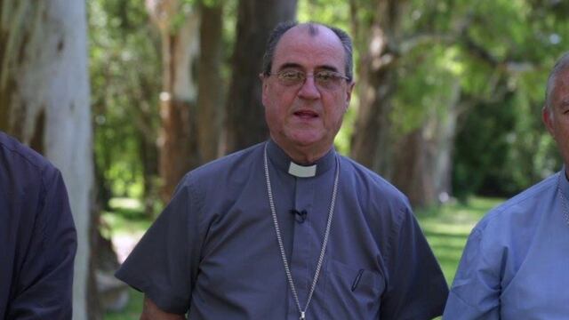 El obispo de Azul, monseñor Hugo Salaberry