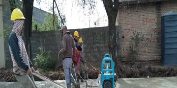 Obra de pavimentación