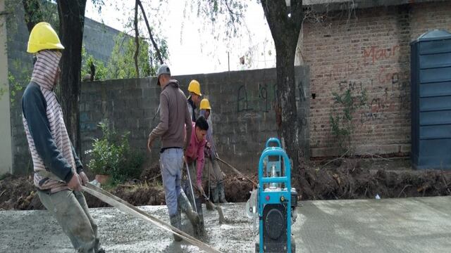 Obra de pavimentación