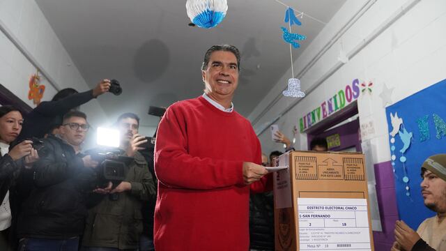 Caso Cecilia Strzyzowski. Jorge Capitanich durante la votación en la ciudad de Resistencia, Chaco. 18.06.2023 Foto Maxi Failla