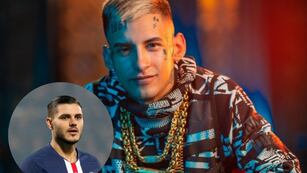 La hamburguesa de Icardi: L-Gante ya le había lanzado una picante indirecta al futbolista mediante un videoclip.