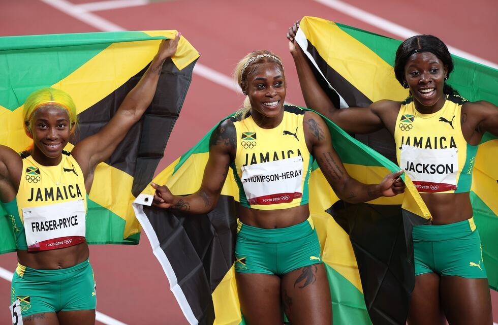Juegos Olímpicos: Jamaica copó el podio en 100 metros femeninos
