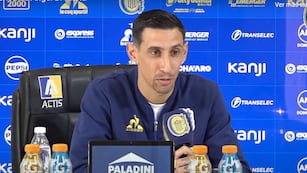 Ángel Di María brindó una conferencia de prensa luego del clásico rosarino.