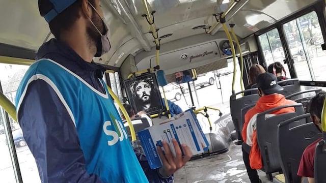 Se realizaron abordajes en los colectivos para aclarar dudas.