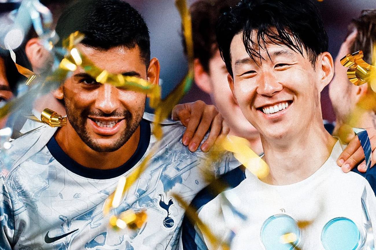 Romero y Son celebran el triunfo ante el Arsenal (Prensa Tottenham)