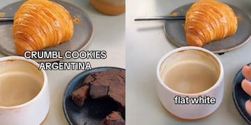 Fue a merendar y mostró los precios.