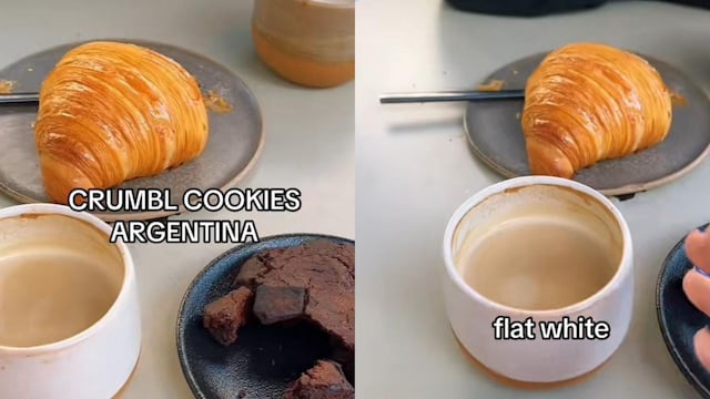Fue a merendar y mostró los precios.