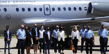 Este viernes arribó el primer vuelo al Valle de Conlara.