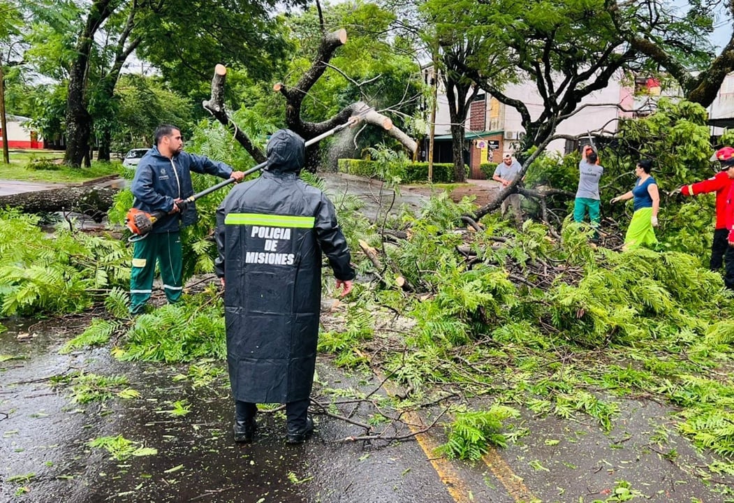 Los vientos alcanzaron los 80 Km/hora.