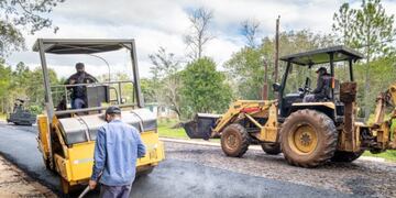 Arribó al municipio de Fachinal el programa “Pavimento Urbano”
