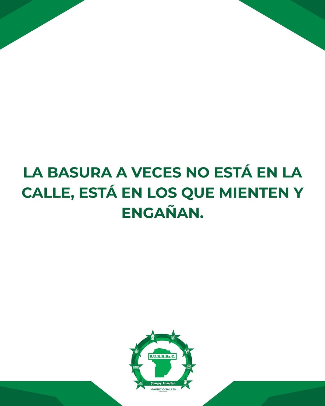 El duro mensaje del Surrbac contra la Municipalidad.