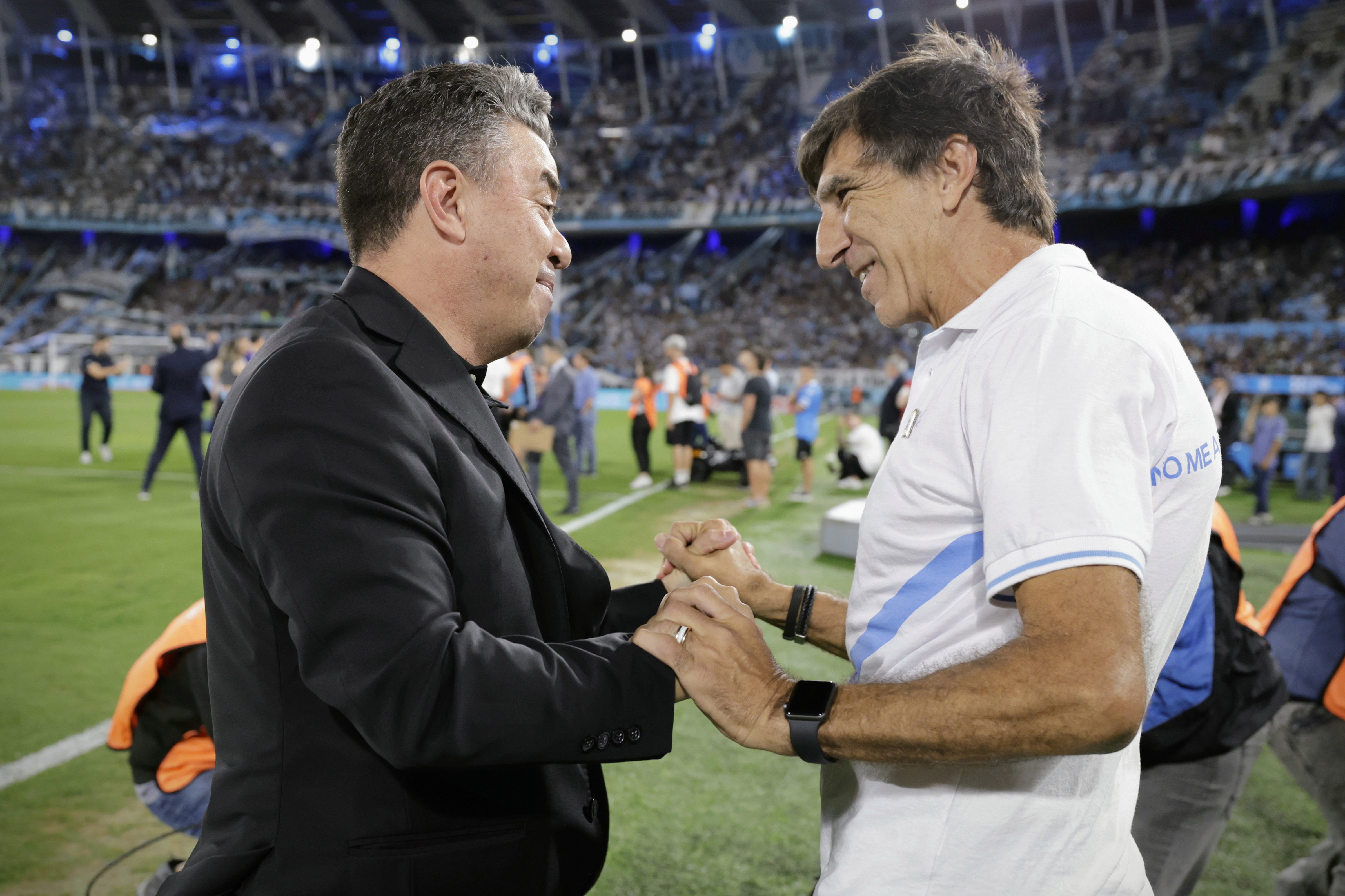 Marcelo Gallardo y Gustavo Costas, otra vez frente a frente. (Fotobaires).