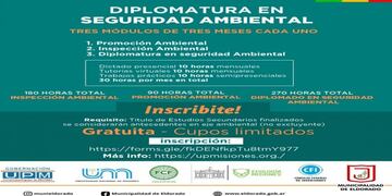 Se dictará la Diplomatura en Seguridad Ambiental en Eldorado.