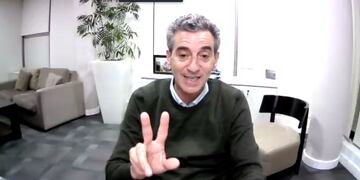 Randazzo encabezó un evento denominado “Diálogo Federal”, que organizó la Asociación Civil Estudios Populares (ACEP). (Foto: Captura de pantalla)