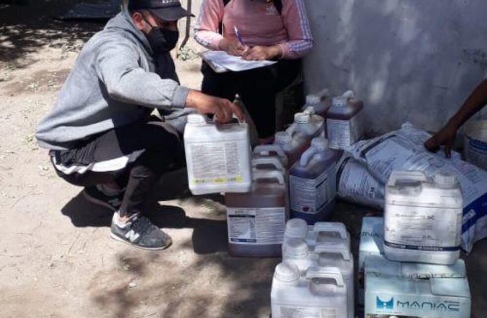 Villa Mercedes: pudieron recuperar la totalidad de agroquímicos