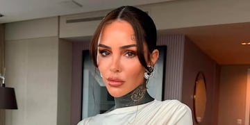 Desde Madrid, Pampita apostó por la tendencia del tejido con un look total white y arrasó corazones en Instagram